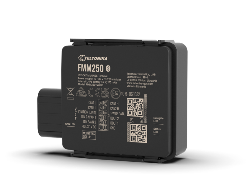Teltonika FMM250 — product side view