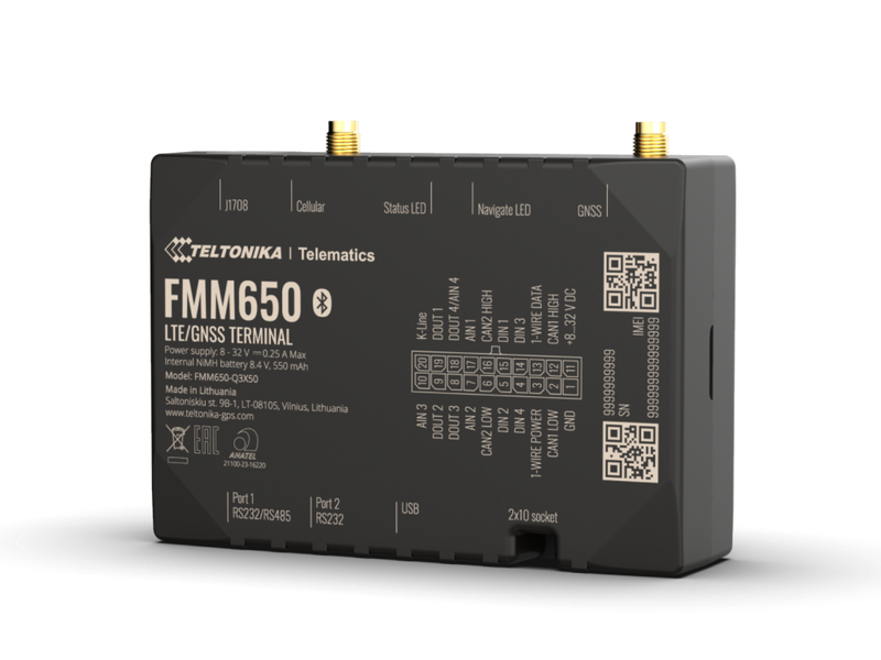 Teltonika FMM650 — product side view