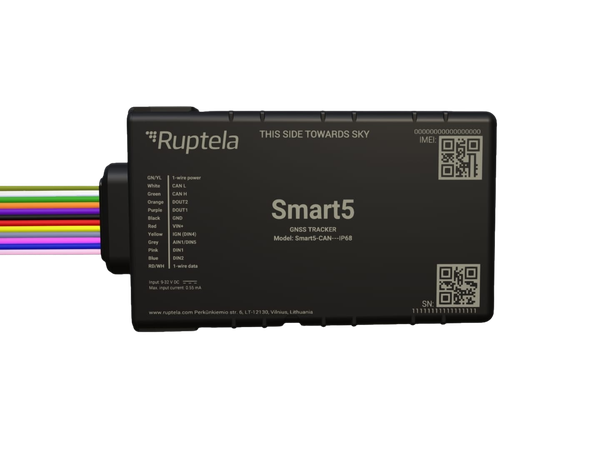 Ruptela Smart5 — IP68 transparent product render
