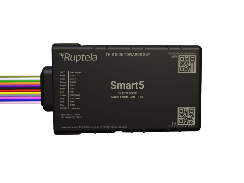Ruptela Smart5 — IP68 transparent product render