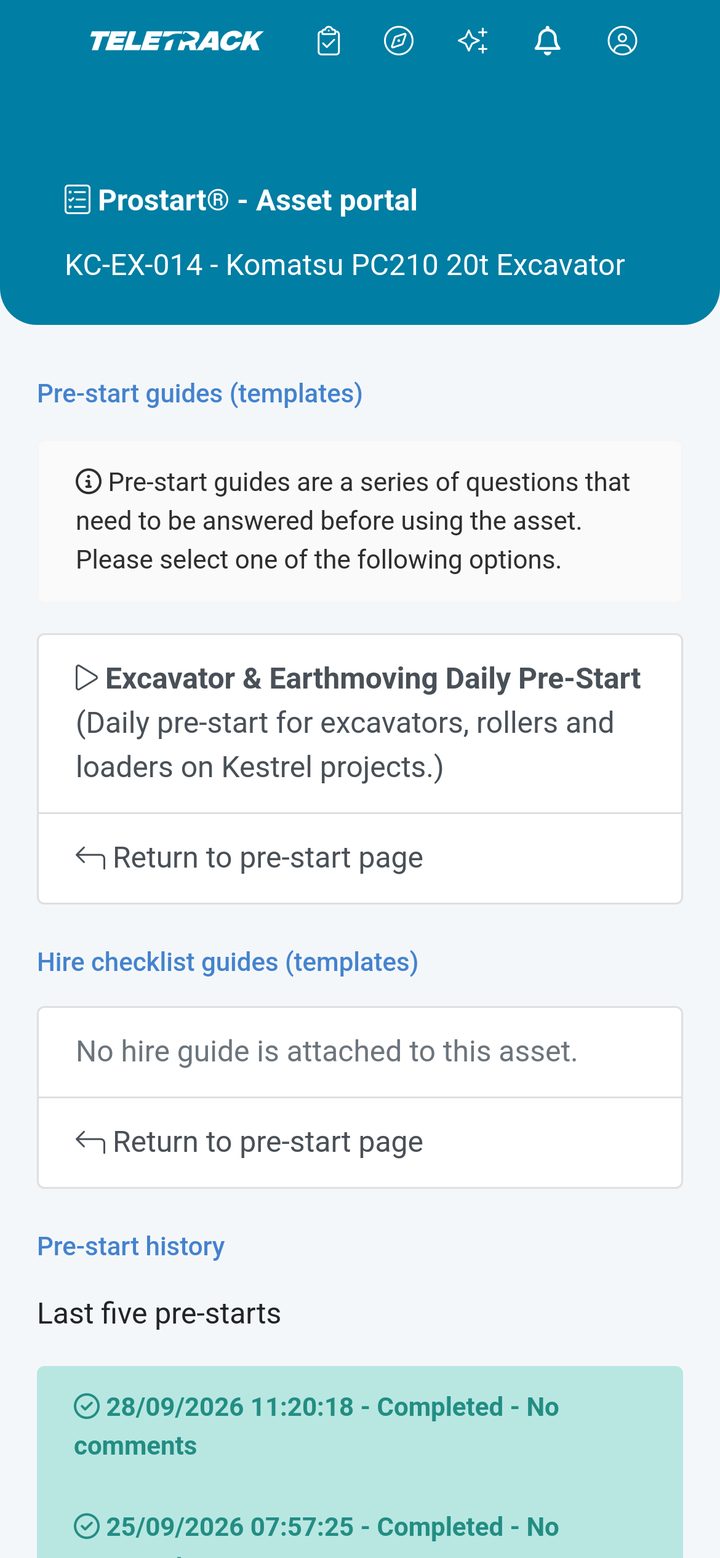 Teletrack app — Asset portal, KC-EX-014