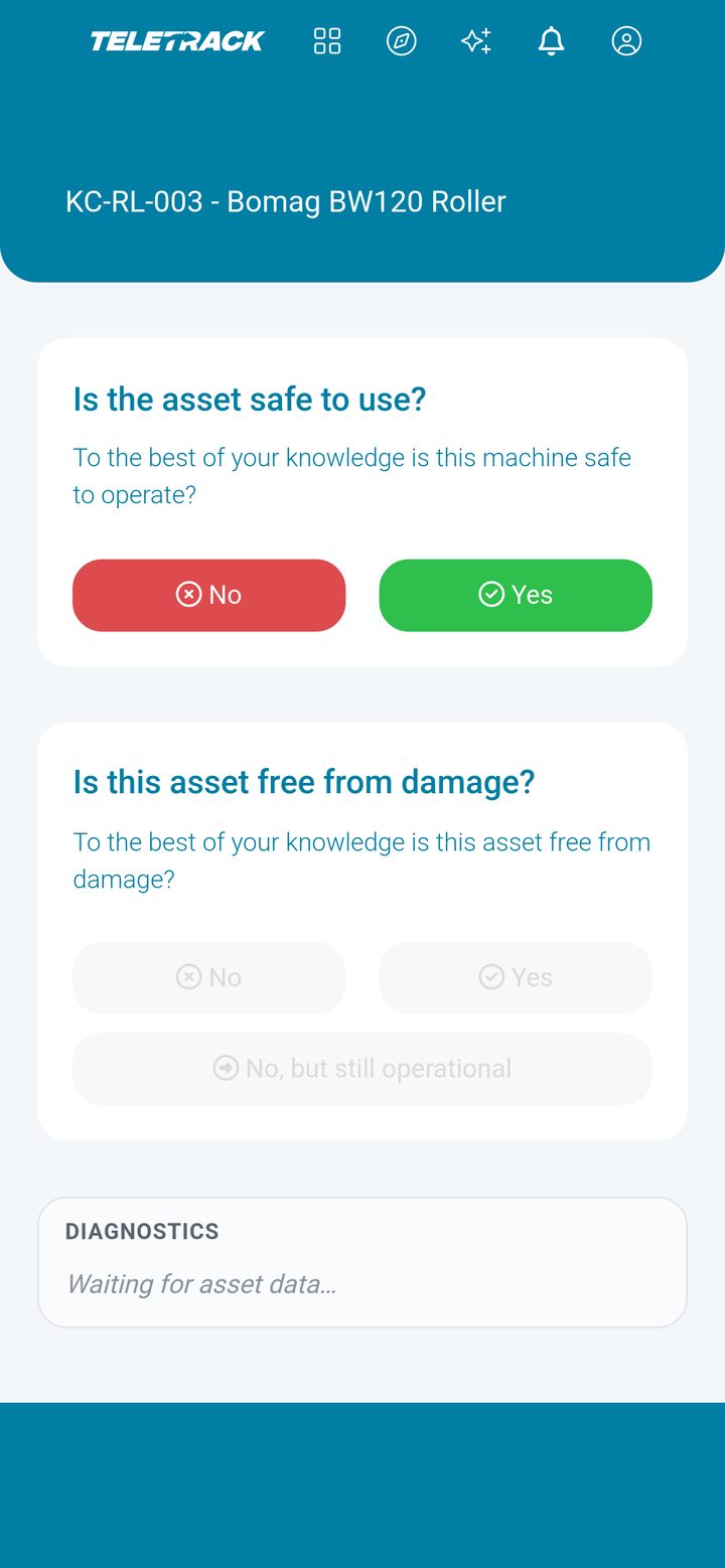 Teletrack app — Two quick questions